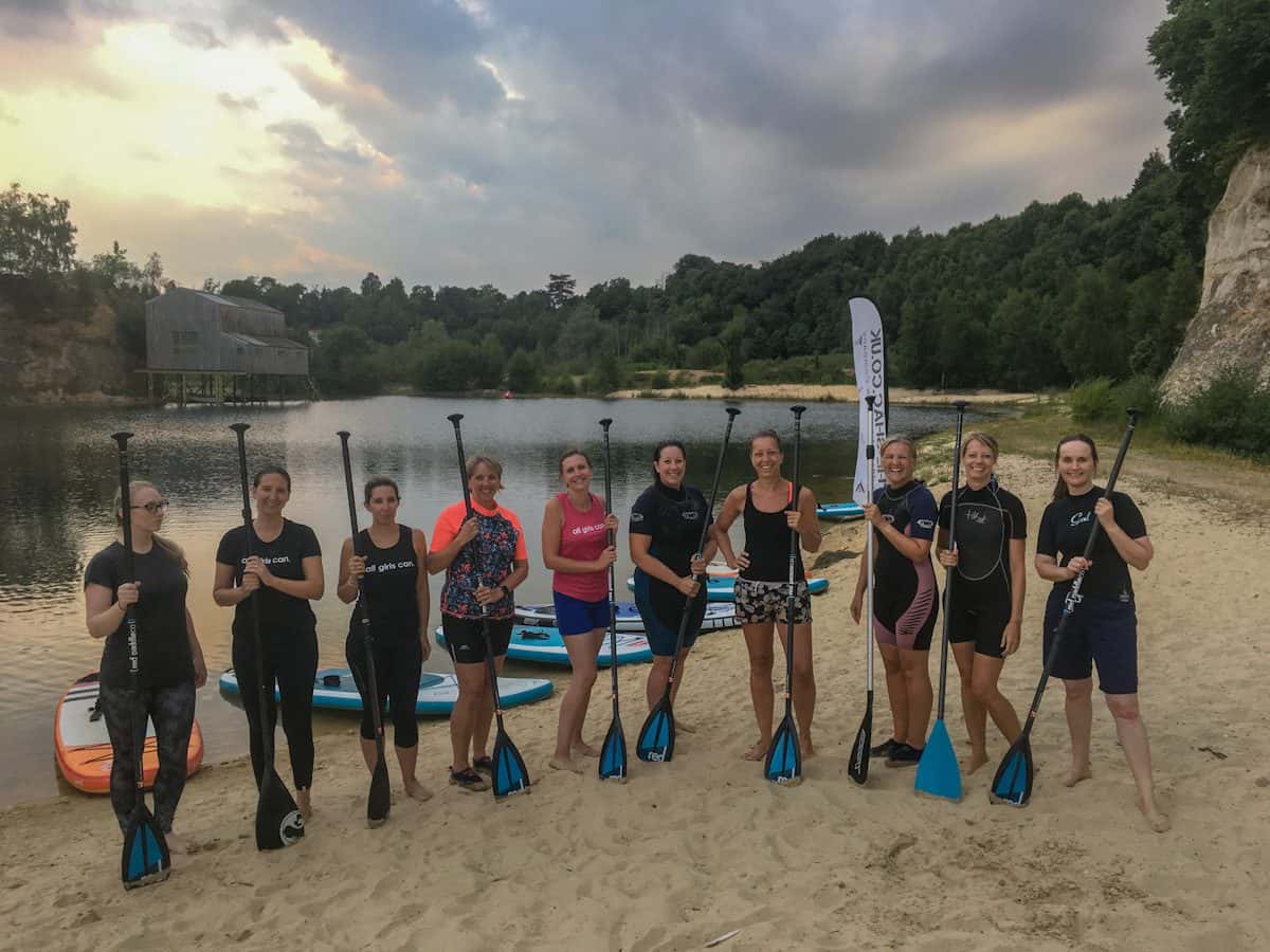Paddle board instructor