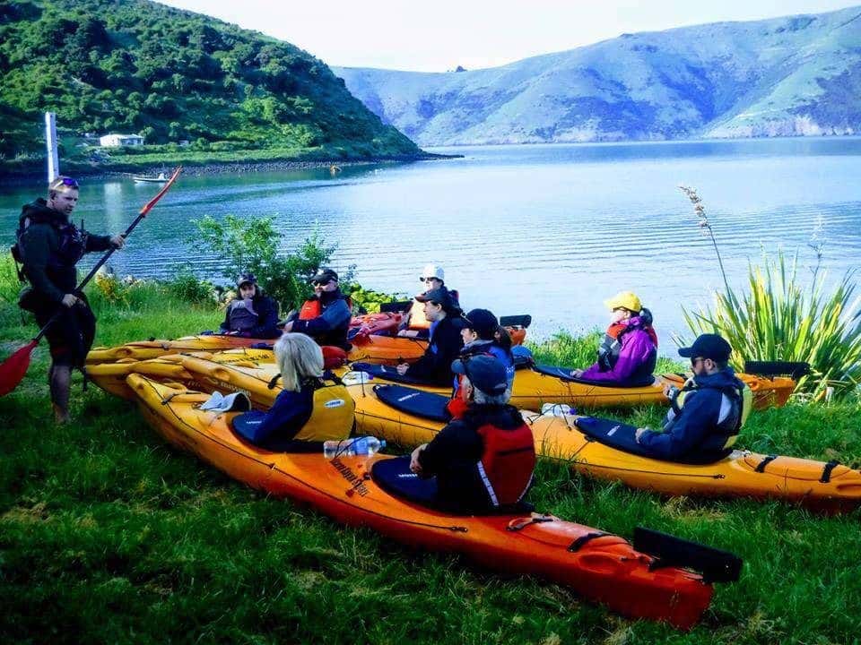 Sea Kayak Guides - New Zealand dream position!